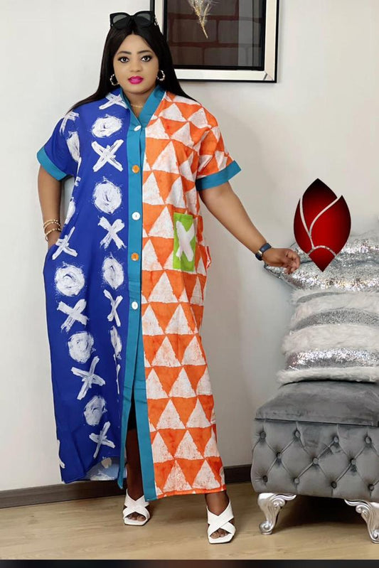 African a Boubou dress summertime